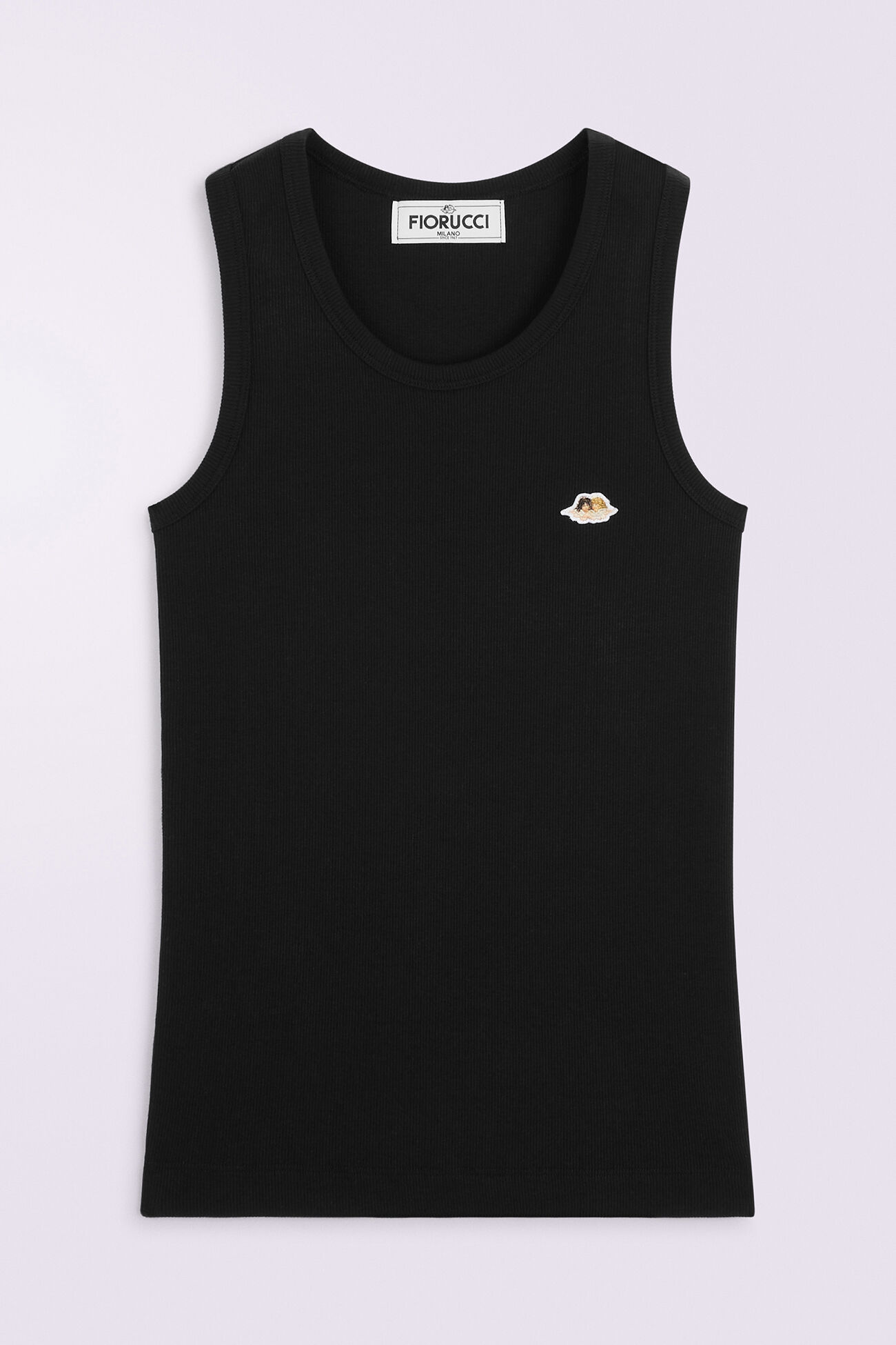 Angels Patch Tank Top Black